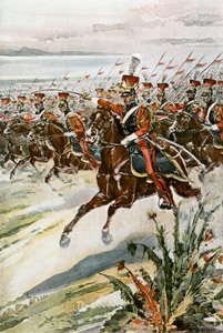 The Red Lancers of the Guard til undsætning