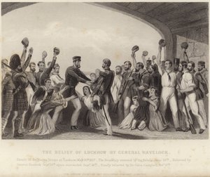 The Relief of Lucknow af General Havelock af English School