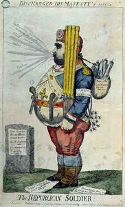 "The Republican Soldier", udgivet af S.W. Fores. af English School