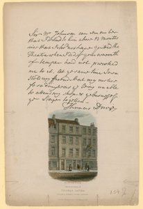 The Residence of Thomas Davies, Russell Street, Covent Garden, London af English School