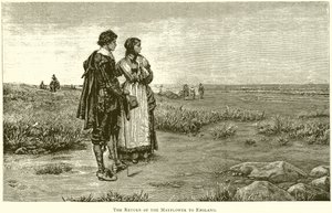 Die Rückkehr der Mayflower nach England von English School