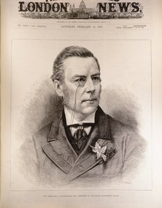 Den højre Hon. Joseph Chamberlain (1836-1914), M.P., formand for den lokale regerings bestyrelse, fra 