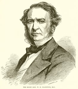Den højre Hon. W. E. Gladstone, M.P. af English School