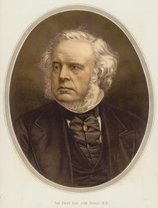 Den højtærede John Bright, MP (kromolitho) af English School