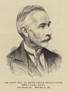 The Right Honourable Sir Henry Bartle Edward Frere, Baronet, GCB, GCSI af English School