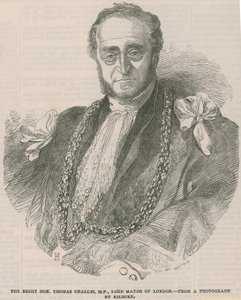 Højre ærede Thomas Challis, MP, Londons overborgmester af English School