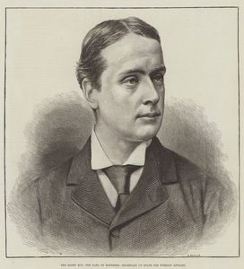 Højre ærede jarl af Rosebery, udenrigsminister (gravering) af English School