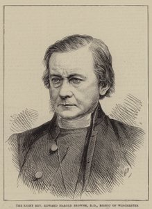 Den rigtige pastor Edward Harold Browne, DD, biskop af Winchester (gravering) af English School