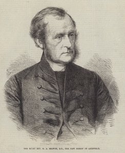 Den rigtige pastor GA Selwyn, DD, den nye biskop af Lichfield (gravering) af English School