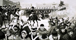 The Rise and Fall of the Romanovs: The Wars with the West (gouache på papir) af English School