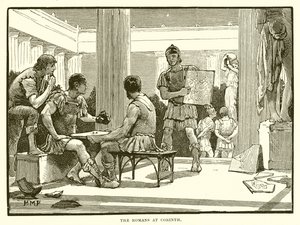 Romerne i Korinth af English School