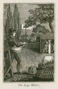 The Rope Maker (gravering) af English School