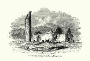 Rundetårn, Tullosherin, Dungarvan (kobberstik) af English School