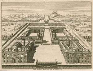 Royal Hospital i Greenwich, London af English School