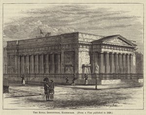 The Royal Institution, Edinburgh (kobberstik) af English School
