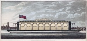 The Royal Waterloo Bath, pub. 1819 (farvegravering) af English School