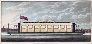 The Royal Waterloo Bath, pub. 1819. af English School