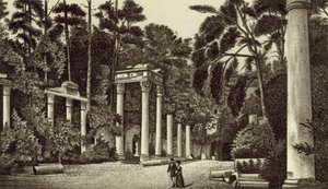 Ruinerne, Virginia Water (litografi) af English School
