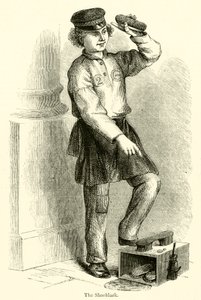 The Shoeblack (gravering) af English School