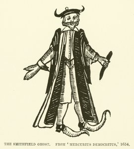 Smithfield-spøgelsen, fra Mercurius Demokritus af English School