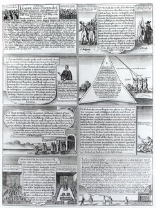 Den højtidelige liga og pagt af 1643, indgraveret af W. Hollar (1607-77) af English School