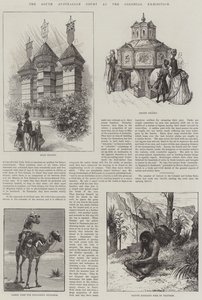 South Australian Court ved Colonial Exhibition (gravering) af English School