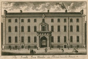 The South Sea House i Threadneedle Street, London af English School