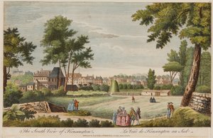 Den sydlige udsigt over Kensington af English School