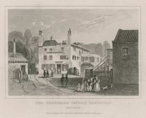 Spaniernes Tavern, Hampstead, London af English School
