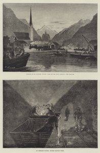 St Gothard Railway Tunnel (gravering) af English School