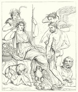 Historien om Hercules og Telephus (gravering) af English School