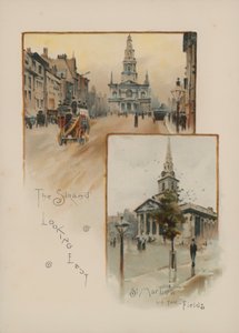 Stranden ser mod øst, St Martin in the Fields af English School