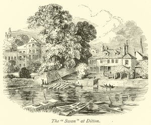 The Swan at Ditton  af English School