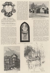 Izaak Waltons 100-års jubilæum (litho) af English School