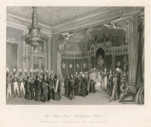 Throne Room, Buckingham Palace af English School