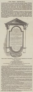 The Times Testimonial (gravering) af English School