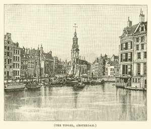 The Tingel, Amsterdam (kobberstik) af English School