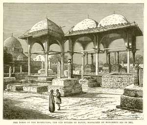 Mamelukkernes grave, Egyptens gamle herskere, massakreret af Mohammed Ali i 1811