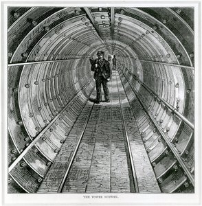 The Tower Subway, 1870 af English School