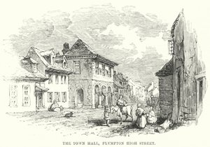 Rådhuset, Plympton High Street (gravering) af English School