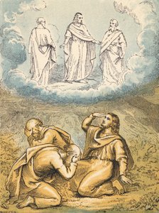Transfigurationen (farvet gravering) af English School