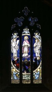 The Transfiguration, ca. 1866-9 (farvet glas) af English School