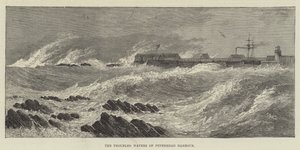 Peterhead Harbors urolige vand (gravering) af English School