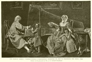 Tschudi-familien: Tschudi Tuning a præsenteret af ham til Frederik den Store, 1745 af English School