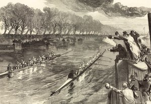 University Boat-Race Dead-Heat af English School