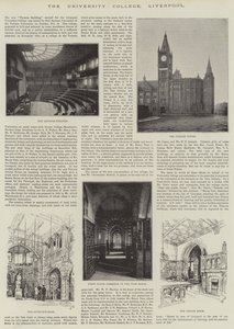 University College, Liverpool (gravering) af English School