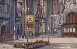 The Unknown Warriors Grave, Westminster Abbey af English School