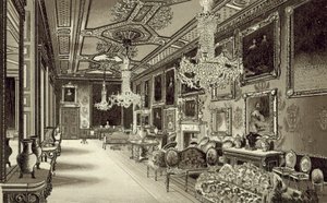 Vandyke Room, Windsor Castle af English School