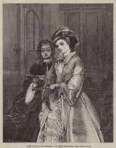 Præstens døtre (gravering) af English School
