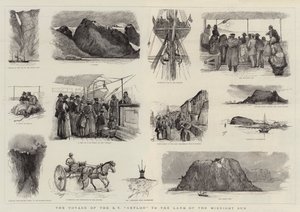 Die Reise der SY "Ceylon" ins Land der Mitternachtssonne (Gravur) von English School